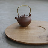 Pachadesign 'Circular Tray in English Oak with Inner Circle'