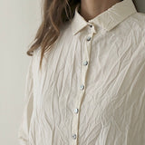 Album Di Famiglia 'Short Collar Shirt LWR in Natural'