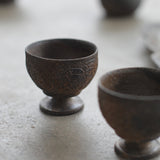 Kumiko & Michihiro Dōmoto 'Yakisime Tall Stemmed Cup II'