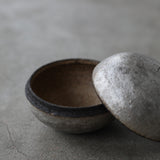 Youyou Wang 'Round Container with Silver Lustre'