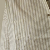 A.B Apuntob 'Natural Sabbia Striped Cotton and Silk Shirt' P1623