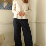 A.B Apuntob 'Cashmere, Silk and Alpaca Cardigan in Natural' P1914