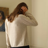 A.B Apuntob 'Cashmere, Silk and Alpaca Cardigan in Natural' P1914