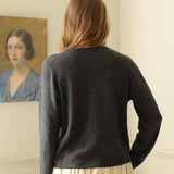A.B Apuntob 'Cashmere, Silk and Alpaca Cardigan in Anthracite' P1914