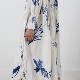 Pas De Calais ‘Japonism Flower Print Dress’ 13-60-4540 / 04