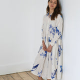 Pas De Calais ‘Japonism Flower Print Dress’ 13-60-4540 / 04