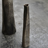 Masaaki Iwasa 'Silver Glazed Faceted Flower Vase'