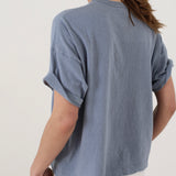 Pas De Calais ‘Recycled Jersey T-Shirt in Light Blue’ 13-60-1152 / 35