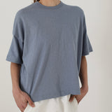 Pas De Calais ‘Recycled Jersey T-Shirt in Light Blue’ 13-60-1152 / 35