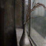 Masaaki Iwasa 'Silver Glazed Crane Neck Flower Vase II'