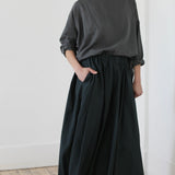 Album Di Famiglia 'Pleated Long Skirt TSL in Thyme 32_42'