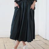 Album Di Famiglia 'Pleated Long Skirt TSL in Thyme 32_42'