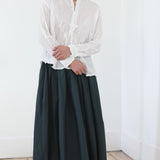 Album Di Famiglia 'Pleated Long Skirt TSL in Thyme 32_42'
