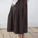 Album Di Famiglia 'Pleated Long Skirt TSL in Grape 32_42'