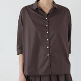 Album Di Famiglia 'Short Collar Shirt TSL in Grape 12_41'