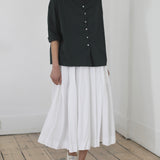 Album Di Famiglia 'Pleated Long Skirt TSL in White 32_42'
