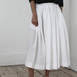 Album Di Famiglia 'Pleated Long Skirt TSL in White 32_42'