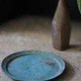 Etsuji Noguchi Verdigris green plate