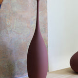 Sophie Cook Tall teardrop in dry deep aubergine