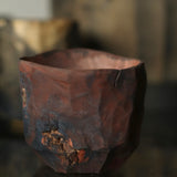 Glenn Dane 'Hollowed cup from sustainably sourced maple, with iron oxide & earth pigment finish'