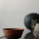 Glenn Dane 'Hollowed cup from sustainably sourced ash, locally foraged poppy & oak gall botanical dyes'