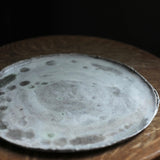 Abigail Schama 'Plate with crackle glaze detail'