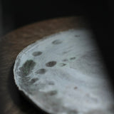 Abigail Schama 'Plate with crackle glaze detail'