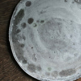Abigail Schama 'Plate with crackle glaze detail'