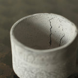 Glenn Dane 'Hollow vessel from responsibly sourced laburnum wood, with iron oxide and local chalk pigment finish'