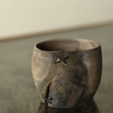 Glenn Dane 'Cup from sustainably sourced maple, with iron oxide & stitch mending'