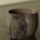 Glenn Dane 'Cup from sustainably sourced maple, with iron oxide & stitch mending'