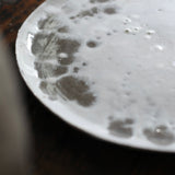 Abigail Schama 'Plate with crackle glaze detail'