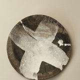 Glenn Dane 'Plate from local responsibly sourced oak, with iron oxide, chalk pigment & oak gall botanical dye'