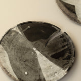 Glenn Dane 'Plate from a local responsibly sourced oak, with iron oxide, chalk pigment & oak gall botanical dye'