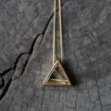 Yasuhide Ono 18K necklace with rutile quartz pendant