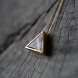 Yasuhide Ono 18K necklace with rutile quartz pendant