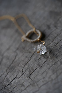 Yasuhide Ono 18K necklace with rutile quartz pendant