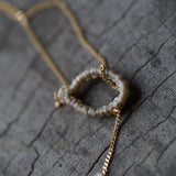 Yasuhide Ono 18K necklace with rutile quartz pendant