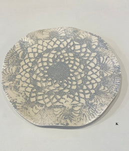 Fliff Carr lace plate