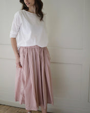 Album Di Famiglia Pleated long skirt tc Petal pink
