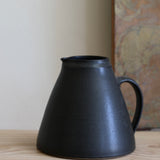 Nicola Tassie Wide-bellied jug in Satin Black