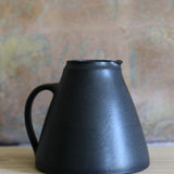 Nicola Tassie Wide-bellied jug in Satin Black