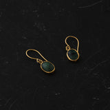 Ram Rijal Emerald and Gold Earrings