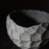 Masahiko Yamamoto White mud contoured chawan