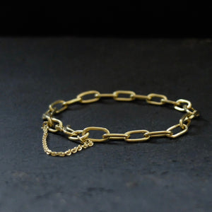 Marina Spyropoulos MSP1 18ct Yellow Gold Hand Forged Chain Bracelet