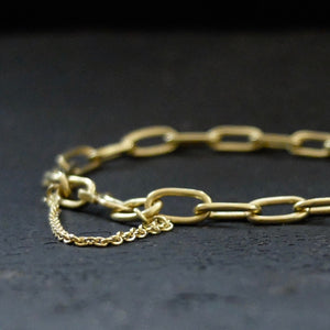 Marina Spyropoulos MSP1 18ct Yellow Gold Hand Forged Chain Bracelet