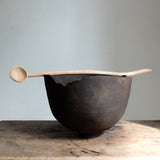 Takahashi McGil shiro-urushi lime bowl and cherry spoon