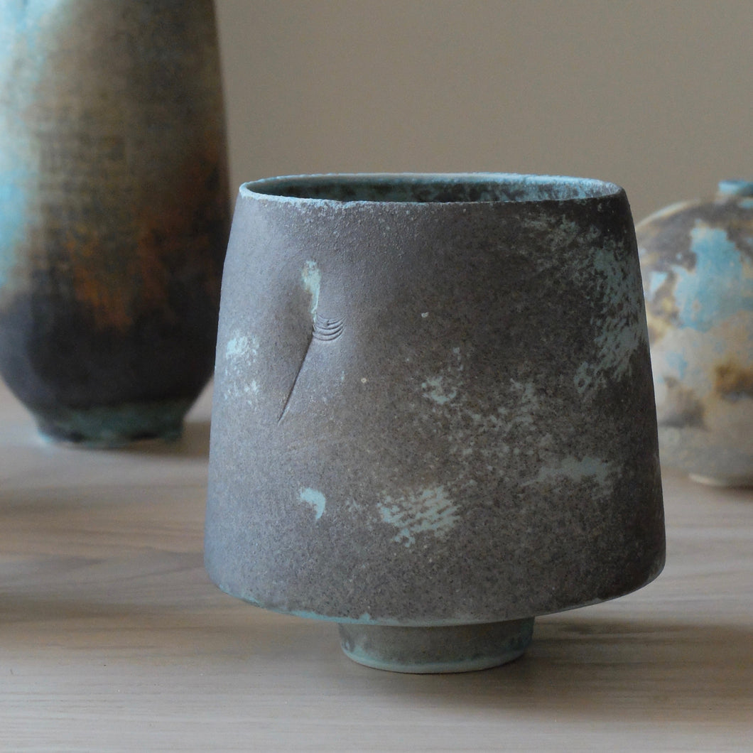 Jack Doherty Smokey Dark Oval Vessel