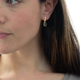 Ram Rijal Sapphire and 22 ct Gold Earrings 35