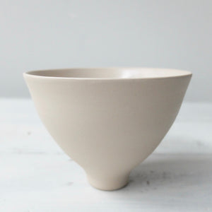 Tanya McCallin pale buff stoneware vessel TM74